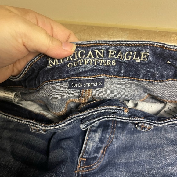 2 pair of American Eagle skinny jeans with holes - Picture 3 of 4
